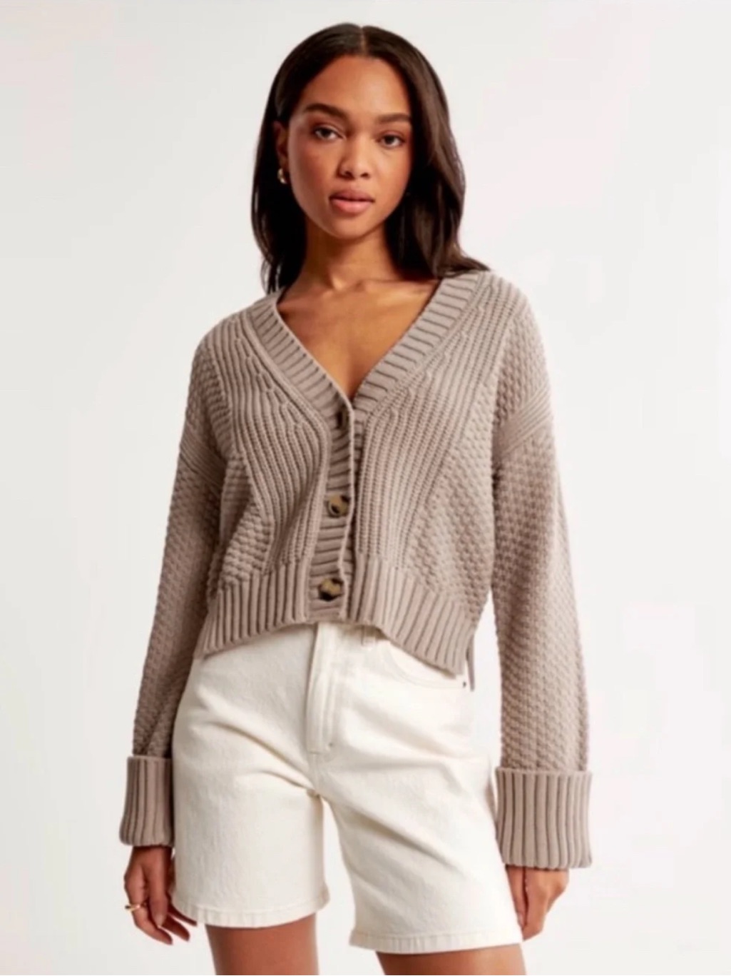 Women’s Abercrombie & Fitch Cameron Seed Stitch Cardigan Size S